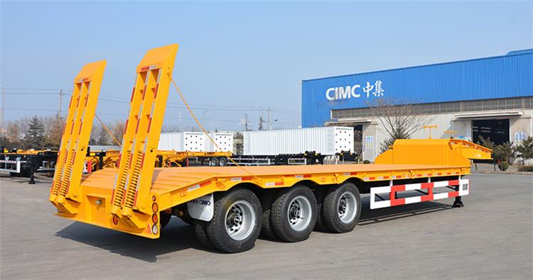 CIMC 80T Semi Low Bed Trailer for Sale in Senegal