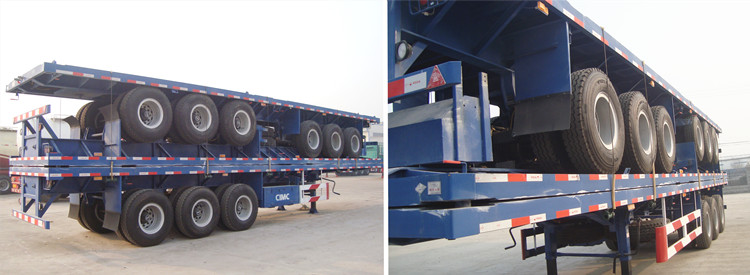 How do you load a flatbed trailer? CIMC tri axle trailer for sale