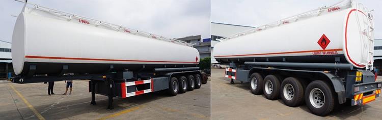 4 Axle fuel tanker truck trailer