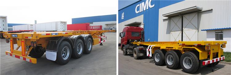 CIMC 3 Axle 40ft Skeleton Semi Trailer for Sale in Senegal