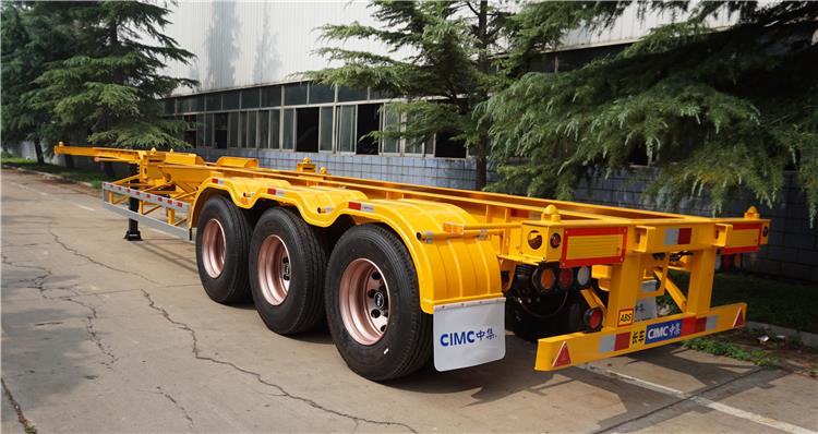 CIMC 3 Axle 40ft Skeleton Semi Trailer for Sale in Senegal