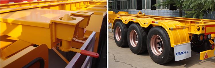CIMC 3 Axle 40ft Skeleton Semi Trailer for Sale in Senegal