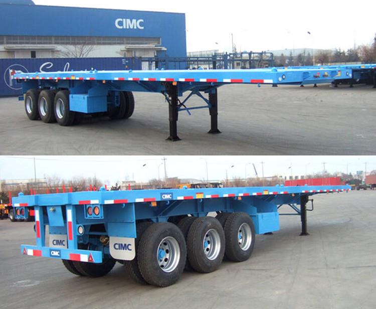 CIMC Triaxle Flat Bed Trailer for Sale in Nigeria