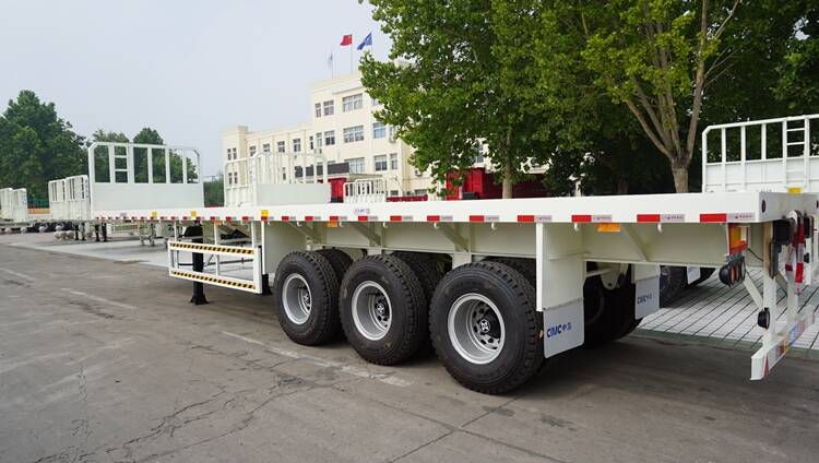 40Ft Flatbed Semi Trailer With Front Wall