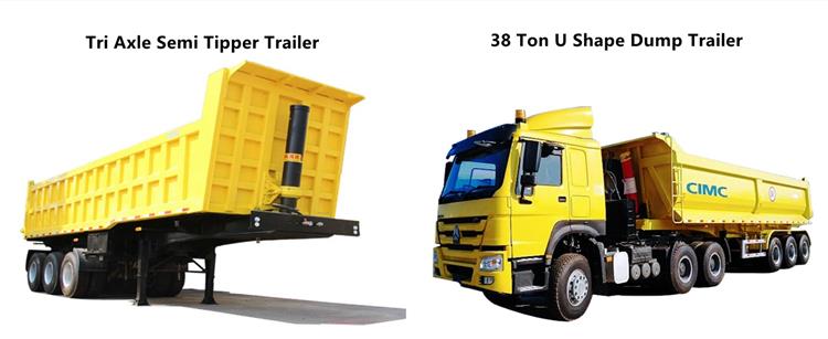 Semi Tipper Trailer for Sale | 40 Ton 50 Ton 60 Ton Tipper Semi Trailer Price