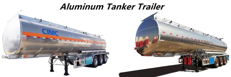 CIMC Aluminum Tanker Trailer | 45000 Liters Aluminum Fuel Semi Trailer for Sale