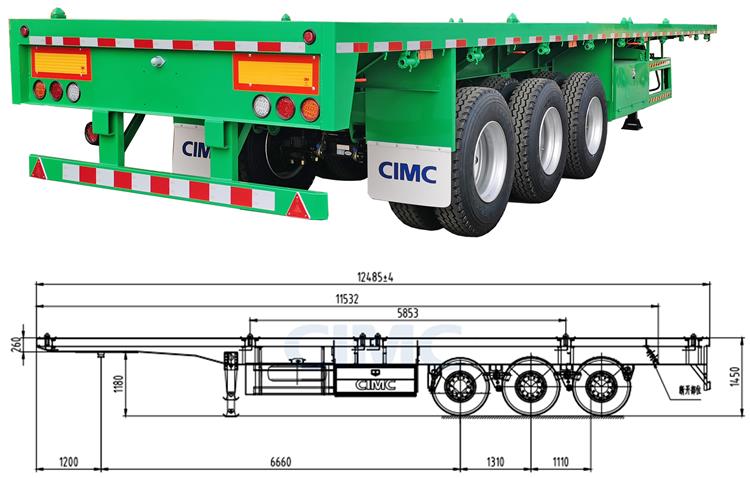 What is the CIMC Flatbed Trailer for Sale In Jamaica?