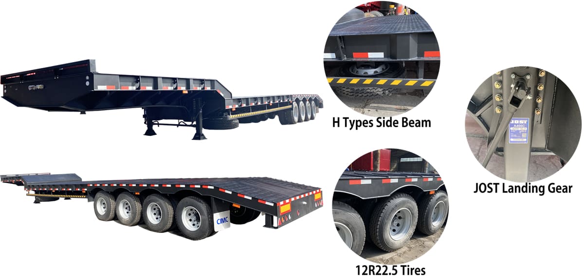 CIMC Low Bed Trailer for Sale