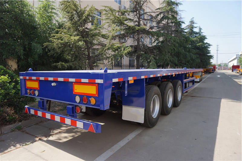 3 Axle Flatbed Tractor Trailer for Sale in Guyana - CIMC Trailers