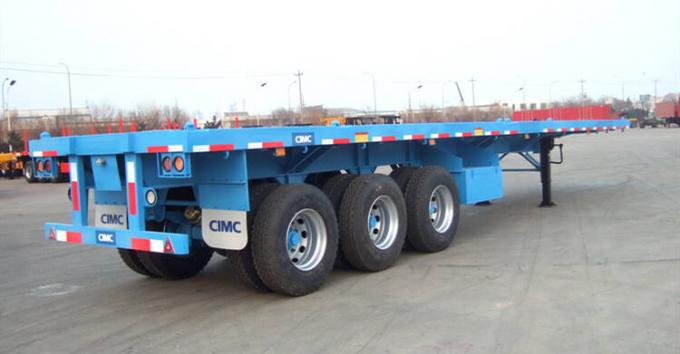 CIMC 3 Axle 40ft Container Flatbed Semi Trailer