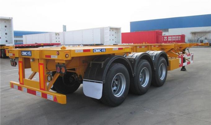 3 Axle 40ft Shipping Container Chassis Skeleton Trailer for Sale