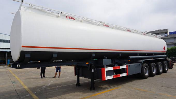 CIMC 4 Axle 45000 Liters Monoblock Gasoline Tanker Truck Trailer for Sale