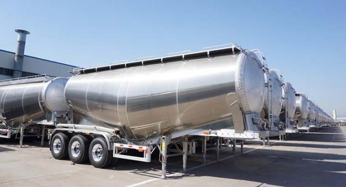 V Shape 30t Aluminium Bulk Cement Tanker Trailer Manufacturers