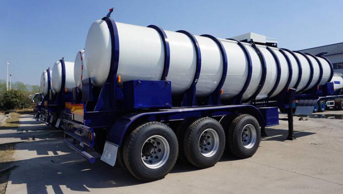 CIMC 3 Axle 19cbm Sulfuric Chemical Acid Liquid Tanker Trailer for Sale
