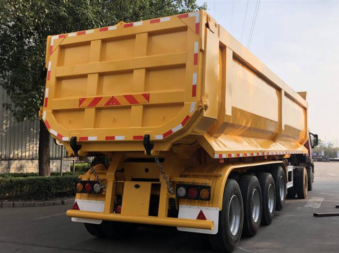 4 Axle 60T CIMC Semi Dump Tipper Tractor Trailer Price for Sale