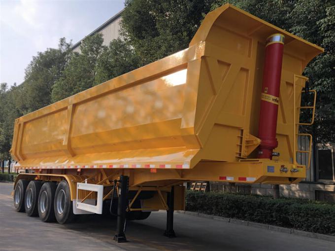 4 Axle 60T CIMC Semi Dump Tipper Tractor Trailer Price for Sale