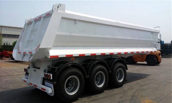 CIMC 80T Heavy Duty Tractor Semi End Dump Trailer Price for Sale
