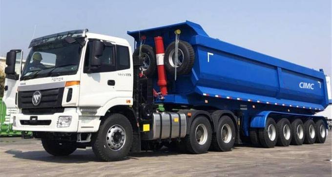 5 Axle CIMC Tractor Semi Tipper Dump Trailer For Sale-CIMC Trailer