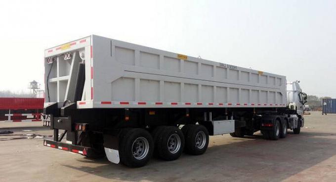 3 Axle Drop Side Tipper Semi Trailer For Sale-CIMC Manufacture