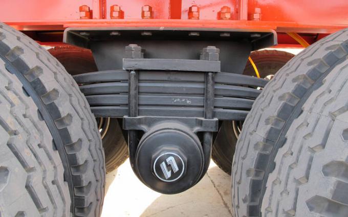 CIMC 2 Axle 40 Tons Flatbed Trailer with Bogie Suspension Axle