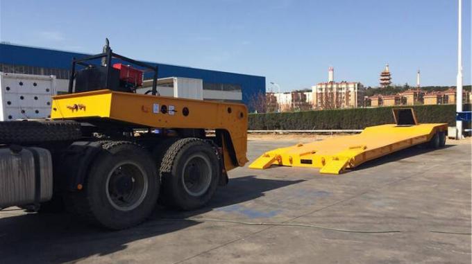 CIMC 2 Axles Removable Gooseneck Lowboy Trailer Manufacturers