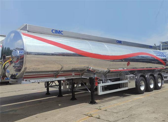 3 Axle Fuel Transport Stainless Steel Tanker Trailer CIMC Manufacturers