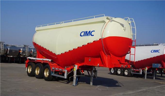 50-55cbm Powder Bulk Cement Tankers Truck for Sale-CIMC Manufacturer