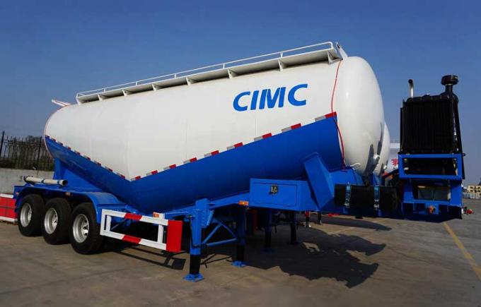 45cbm Cement Bulk Carrier Tanker Trailer for Sale with Work-CIMC