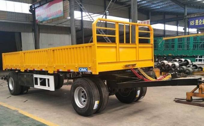 Drawbar Trailer Price For Sale With Sidewall-CIMC Manufacturer