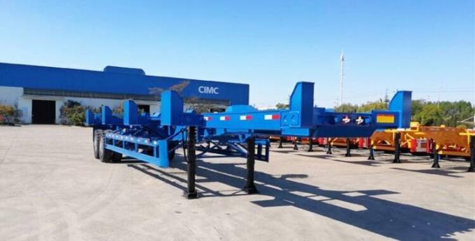 20FT Bogie Suspension Skeletal Container Trailer Chassis