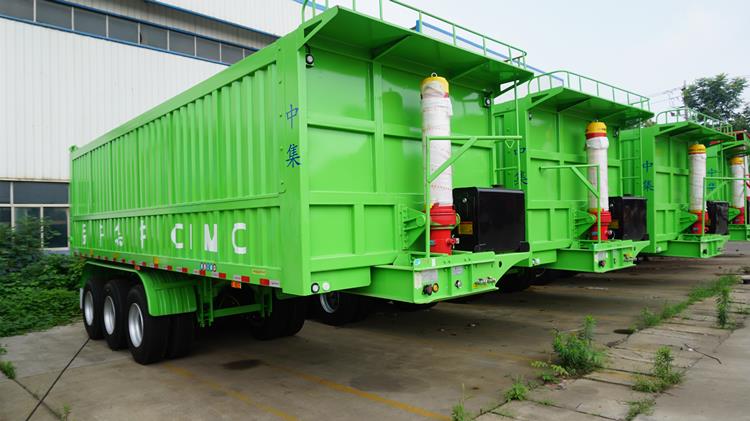 Tri Axle Rear Dump Semi Trailer Tipper-CIMC Manufacturer