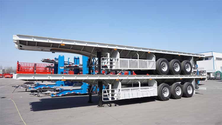 Tri Axle 40ft Flatbed Semi Trailer-CIMC Manufacturer