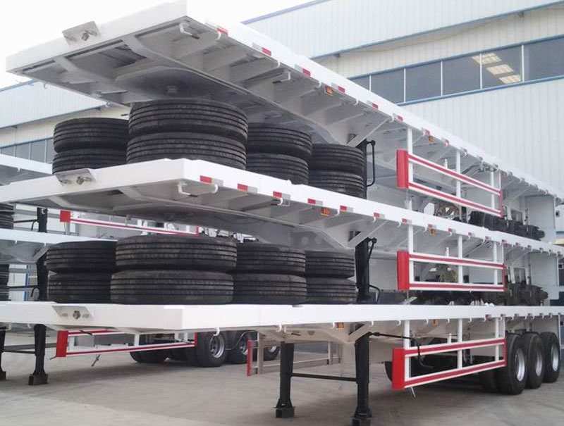 40ft Flatbed Semi Trailer-CIMC Manufacturer