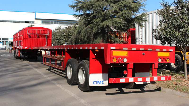 CIMC 2 Axle Flatbed Container Trailer