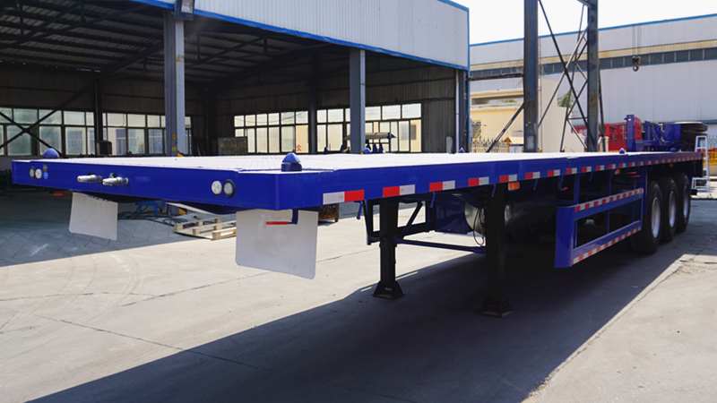 Tri Axle Flat Deck Trailer for Sale-CIMC Manufacturer