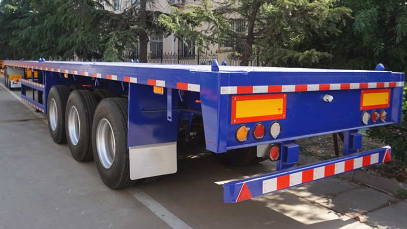 Tri Axle 40ft Flatbed Container Trailer-CIMC Manufacturer