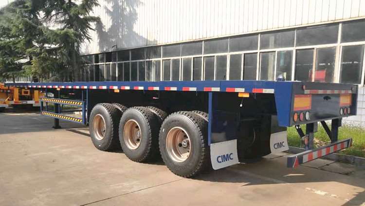 China CIMC Tri Axle Flatbed Trailer for Sale