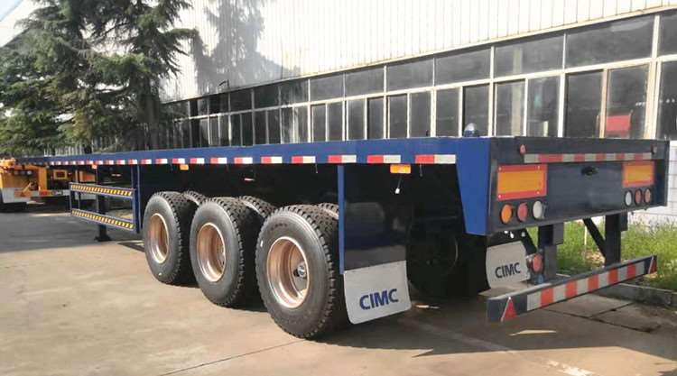 China CIMC Tri Axle Flatbed Trailer for Sale