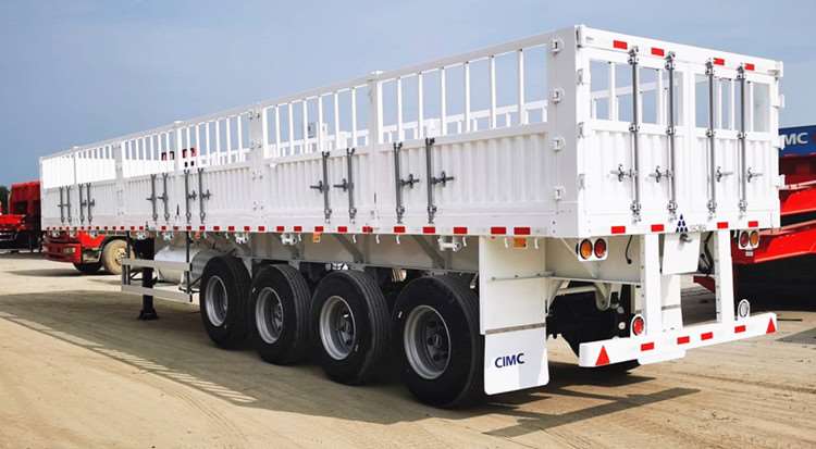 CIMC 4 Axle Fence Truck Trailer for Sale in Sudan