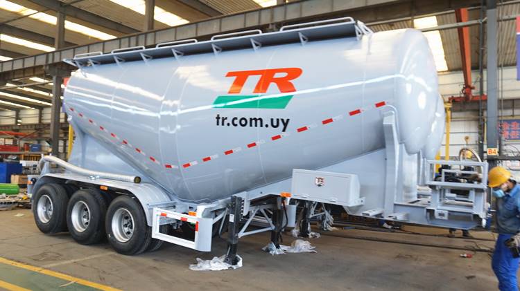 CIMC 50T Bulk Cement Tanker Truck Trailer for Sale in Zambia