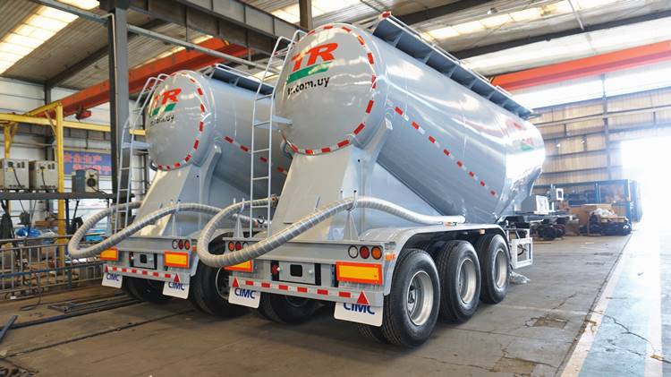CIMC 50T Bulk Cement Tanker Truck Trailer for Sale in Zambia