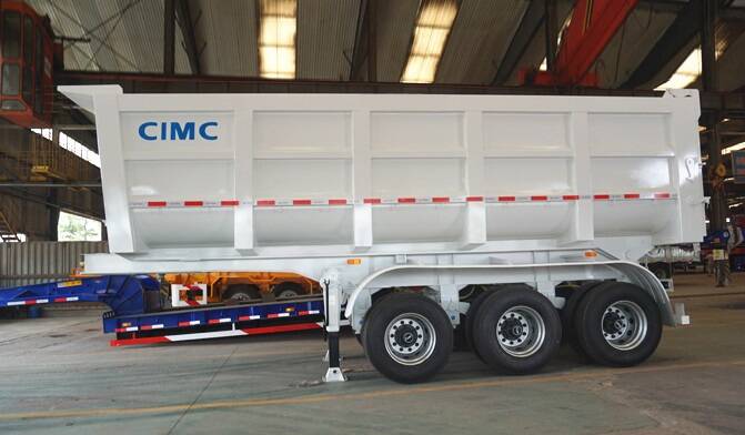 Tri Axle 35 Cubic Dump Truck Trailer for Sale in Philippines 