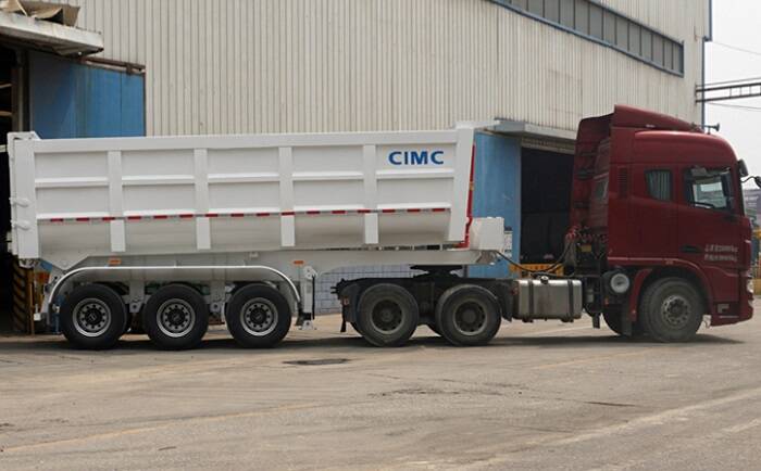 Tri Axle 35 Cubic Dump Truck Trailer for Sale in Philippines 