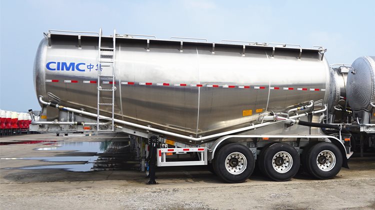 Tri Axle Aluminium Alloy Cement Trailer for Sale in Nigeria