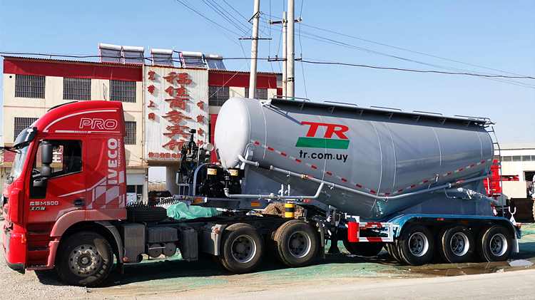 3 Axle Cement Transport Truck Trailer for Sale in Mali