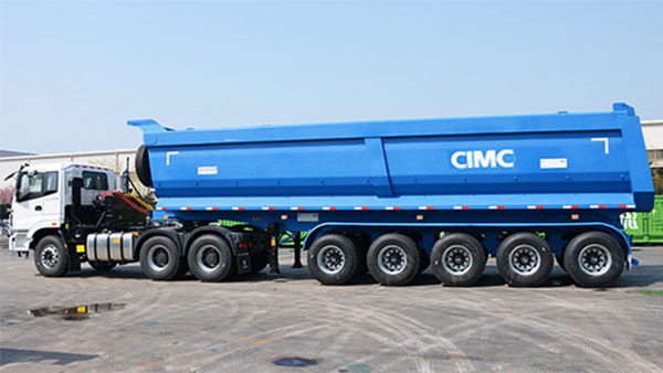 CIMC 5 Axle Semi Tipper Trailer for Sale In Madagascar tamatave