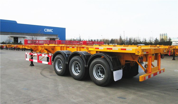 CIMC Tri Axle 40ft Skeleton Trailer for Sale in Zimbabwe