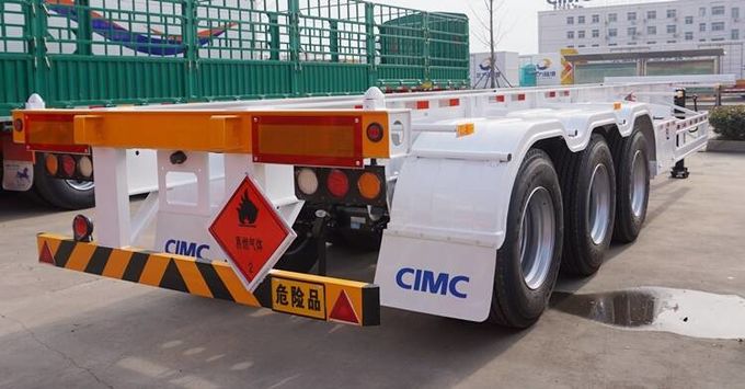  CIMC Agricultural Three Axle 40 Foot Skeleton Chassis Trailer for Sale in Mauritius