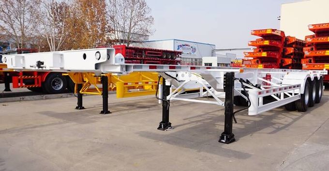  CIMC Agricultural Three Axle 40 Foot Skeleton Chassis Trailer for Sale in Mauritius