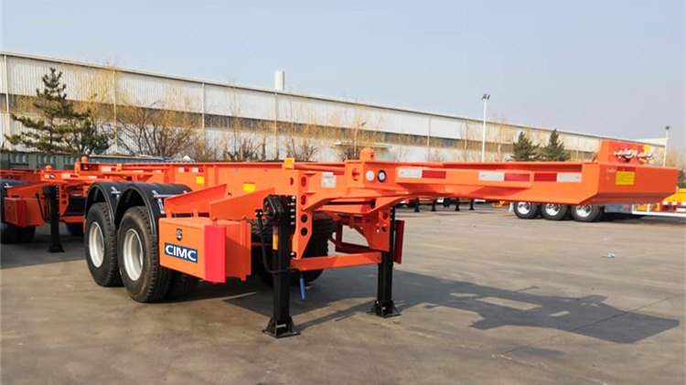 CIMC 20 Ft Shipping Container Skeleton Trailer for Sale in Guyana